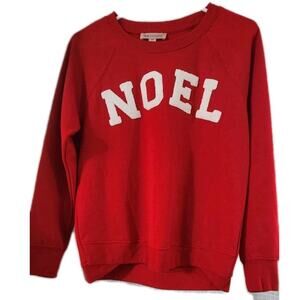 Philosophy Republic Red NOEL Christmas Holiday Sweatshirt Small Petite Sweater